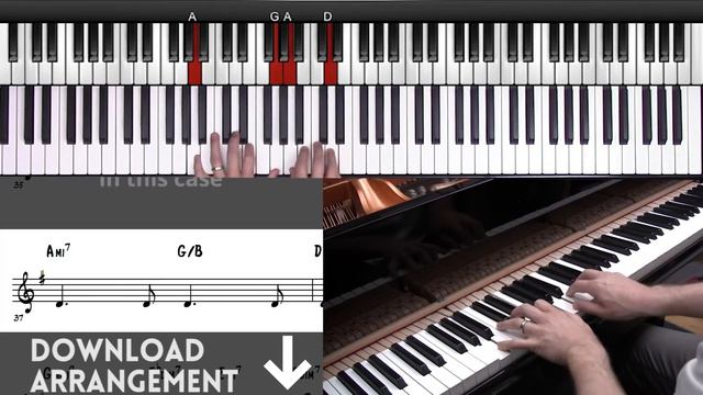 Here's that rainy day - Jazz Piano Lesson - 10 INTERESTING steps смотреть онлайн