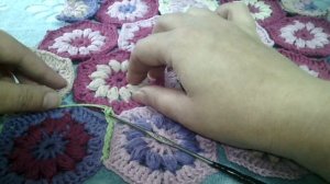 "Сидушка на стул" крючком. Мастер класс от начала до конца.