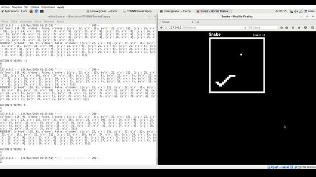 Neural Network plays snake with Keras! смотреть онлайн