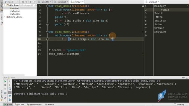 สอนไพธอน Python 3: การลบรหัสขึ้นบรรทัดใหม่ (\n) จากข้อมูลแต่ละแถวที่ได้จากการอ่านเท็กซ์ไฟล์ смотреть онлайн