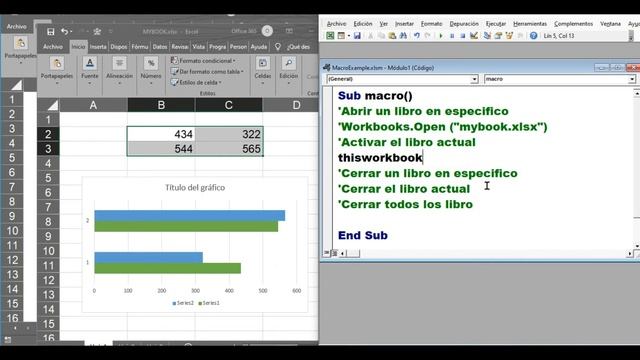 VBA Excel (Workbooks, ThisWorkbook, Close y Open). смотреть онлайн
