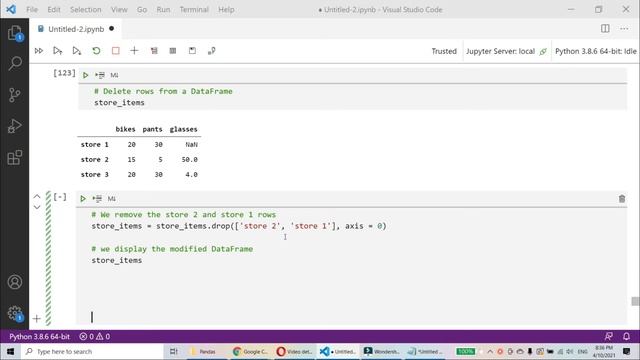[Arabic] [ 12 ] Delete rows from a DataFrame смотреть онлайн