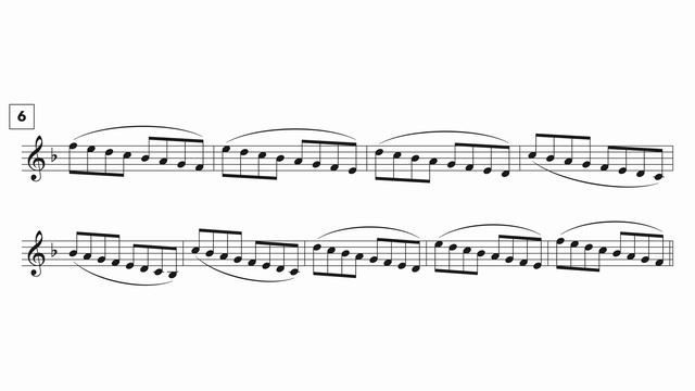 Scale Exercise #6 for Tenor Saxophone F Major Full Range смотреть онлайн