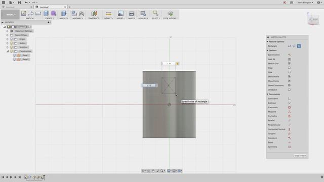 Fusion 360 - Create a Feature on a Cylinder Wall смотреть онлайн