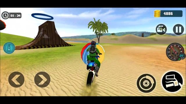 Motocross Beach Bike Stunt Race Game #10 | Motorcycle Beach Bike Racing Game | Bike Games смотреть онлайн