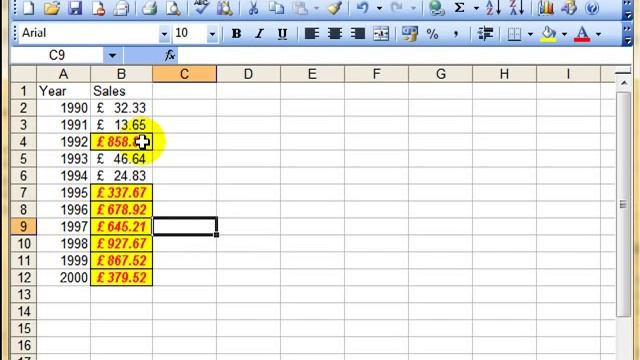 AM 4112 Conditional formatting Microsoft Excel 2003 смотреть онлайн