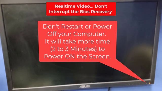 BIOS CORRUPTION HAS BEEN DETECTED BIOS RECOVERY WILL BEGIN AUTOMATICALLY
