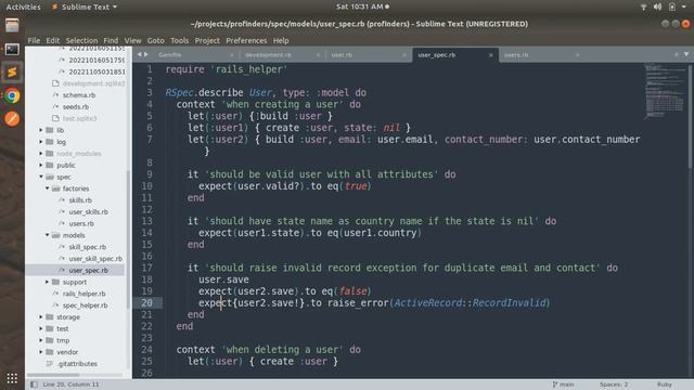 Update user specs after adding devise gem смотреть онлайн