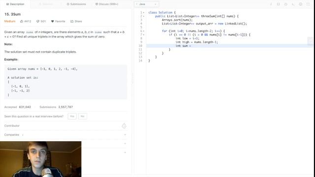 LeetCode 3Sum Solution Explained - Java смотреть онлайн