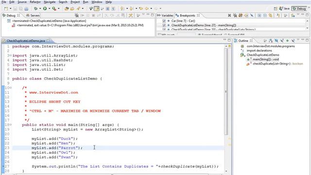 ECLIPSE SHORT CUT KEY CTRL M MAXIMIZE MINIMIZE WINDOW DEMO смотреть онлайн