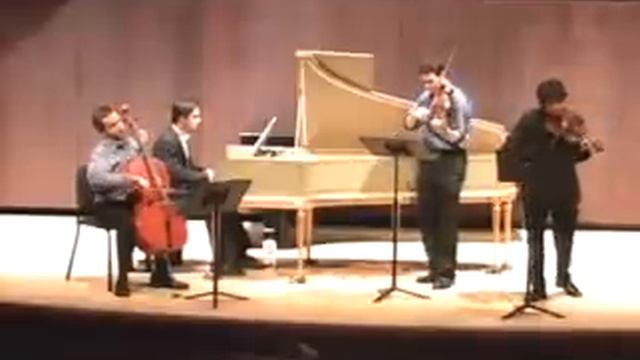 Piotr Tomasz & Charles Yang, Ben Geller and Hamilton Berry play Handel Trio Sonata Op. 5 No.6 part смотреть онлайн
