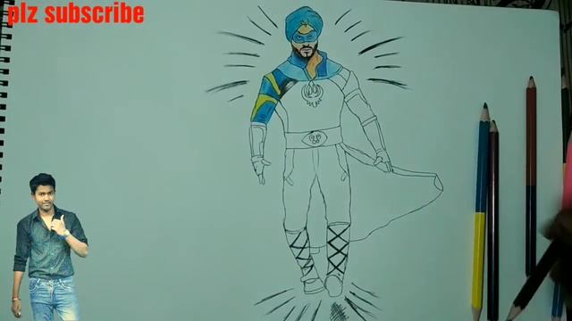How to Draw an Amazing Drawing of A Flying Jatt ft. Tiger Shroff || Color Pencil Sketch смотреть онлайн