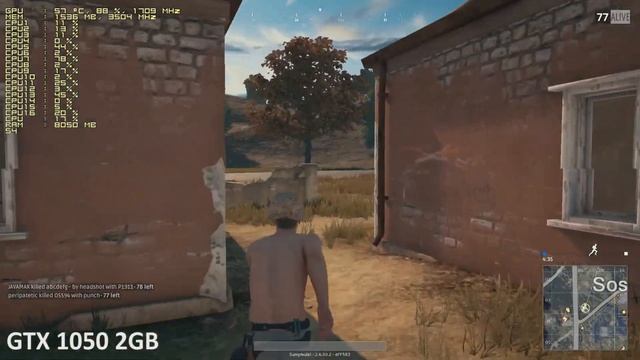 PUBG GeForce GTX 1060 vs. GTX 1050 vs. GT 1030. Gameplay Benchmark Test. смотреть онлайн