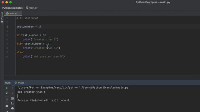 Python Tutorial: if statement смотреть онлайн
