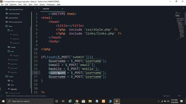 User Registration Form (Sign up) with Validation using PHP with MySQL Database in Hindi in 2020 смотреть онлайн
