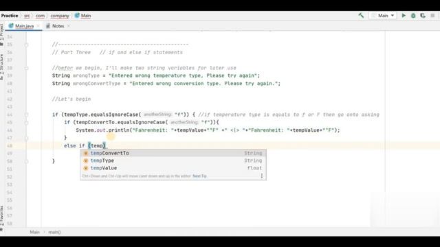 Practical Java Program -- How to create a temperature conversion calculator using Java? смотреть онлайн