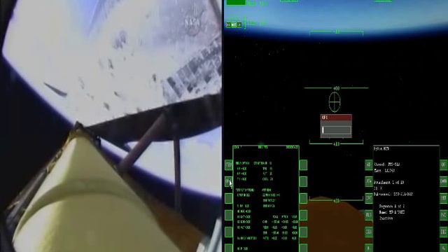 ORBITER-Space Shuttle Launch- Real Vs Orbiter Sim-Split video смотреть онлайн