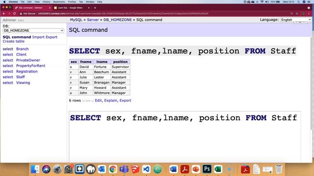 SELECT query in SQL - Retrieval of records from a table смотреть онлайн