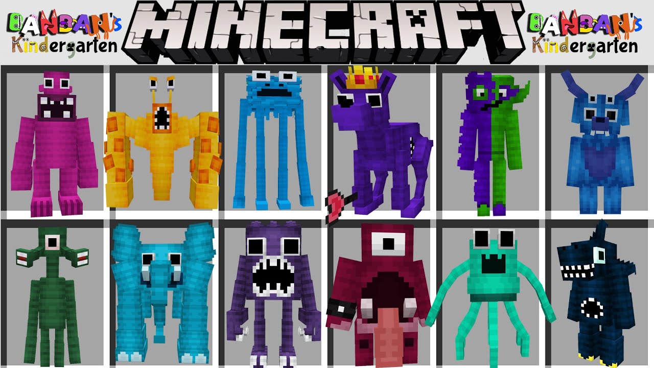 Мод на ГАРТЕН ОФ БАНБАН 3 в майнкрафт ! GARTEN OF BANBAN 3 V2 ADDON MOD MINECRAFT BEDROCK смотреть онлайн