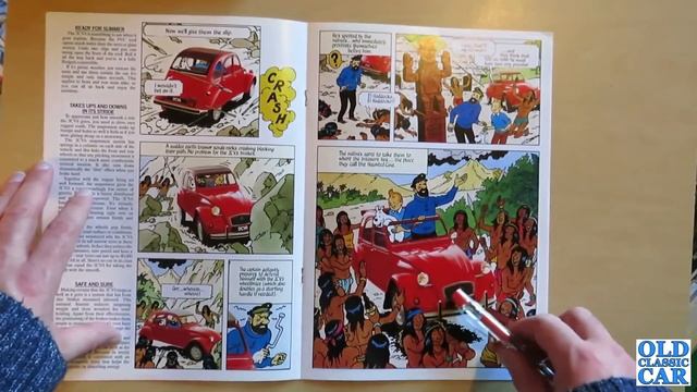 1980s Citroen 2CV (2CV6) & Tintin Brochure Review (pub. 1988)