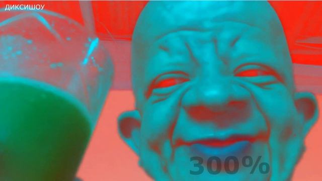 Лысый мужик пьёт апельсиновый сок на разных скоростях смотреть онлайн