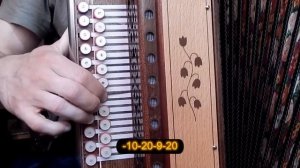 Частушка+Цыганочка(разбор на гармони с цифрами)