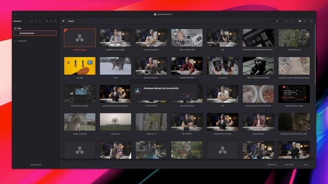 How to BACKUP, MOVE and RESTORE DaVinci Resolve DATABASES - Tutorial смотреть онлайн