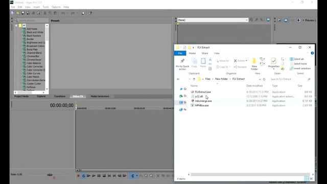 Как открывать файлы формата FLV в Sony Vegas в пару кликов смотреть онлайн