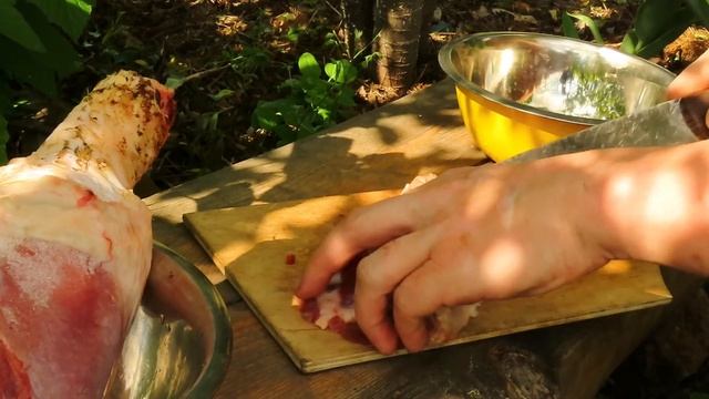 Высадка рассады, готовлю плов испытываю щепочницу для казана.