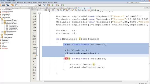 Ejercicio #24 Java-Parte 2.- Arreglo de objetos, operador instanceof, y casting de objetos. смотреть онлайн