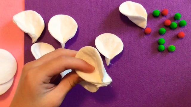 DIY Поделки из Ватных Дисков Своими руками | Как Сделать Цветы смотреть онлайн