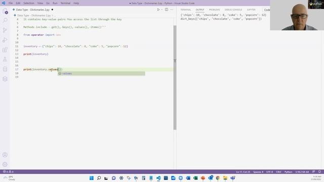 Python Data Types - Dictionary Methods смотреть онлайн