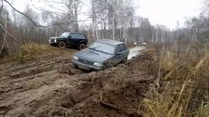 Quattro-Москвич поспорил с Нивой ProDrive и кроссоверами на бездорожье _ Осенний