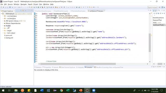 19. How to assert JSON Array response using Hamcrest - Part 3 Rest Assured, API Automation Playlist смотреть онлайн