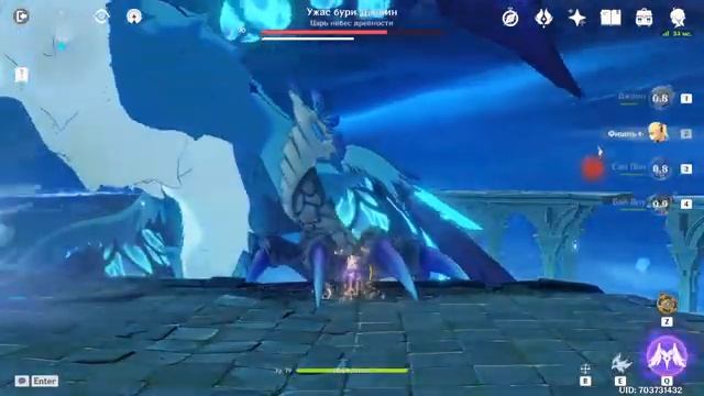 Genshin Impact. Побеждаем Двалина 90-го уровня смотреть онлайн