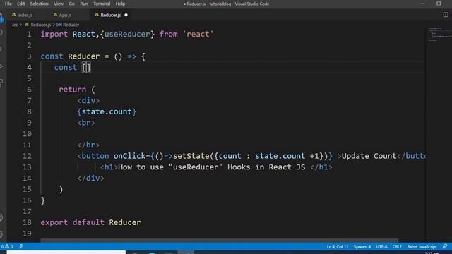 #45, useReducer Hooks In React. смотреть онлайн