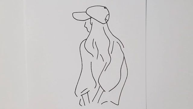 Как нарисовать ДЕВУШКУ простыми линиями/How to draw a GIRL with simple lines смотреть онлайн