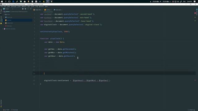 Play with Javascript | JS Clock смотреть онлайн