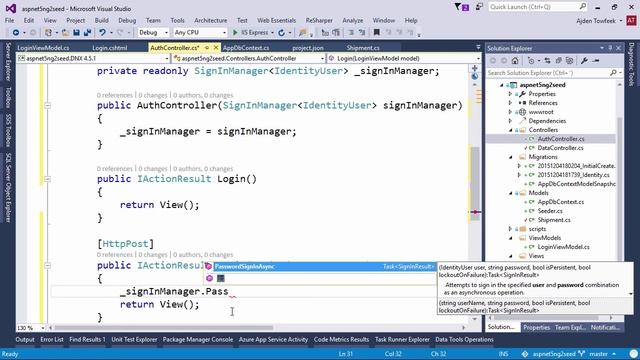 Cookie Based Authentication with ASP.NET 5 Identity and Angular 2 смотреть онлайн