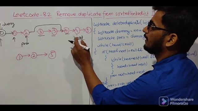 82. Remove Duplicates from Sorted List II | Leetcode Problem | Leetcode Solution | Linkedlist | смотреть онлайн