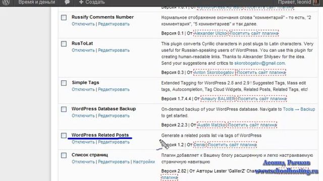 Связанные посты на блоге Вордпресс (WordPress) смотреть онлайн