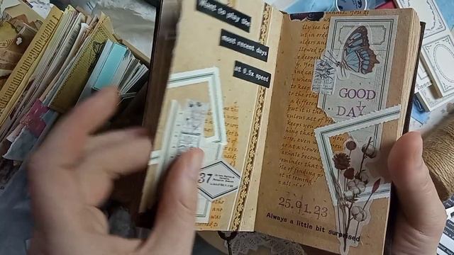 Оформление творческого блокнота. Скрапбукинг. Развороты. смотреть онлайн