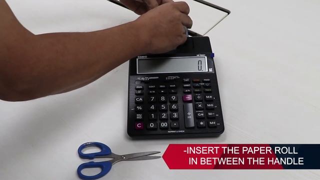 Printing Calculator - How To Feed The Paper Into The Unit