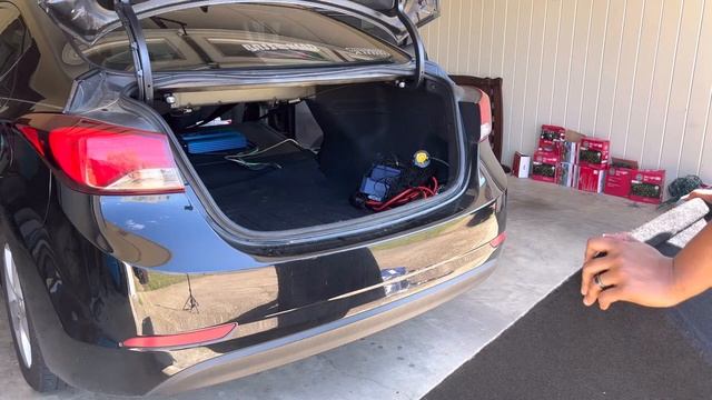 I Tried Squeezing a 15 Inch Subwoofer In My Hyundai Elantra!! смотреть онлайн