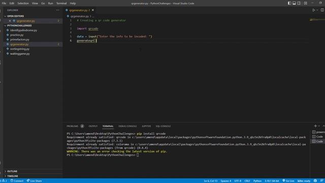 Generating QR Codes W/ Python - Tutorial смотреть онлайн