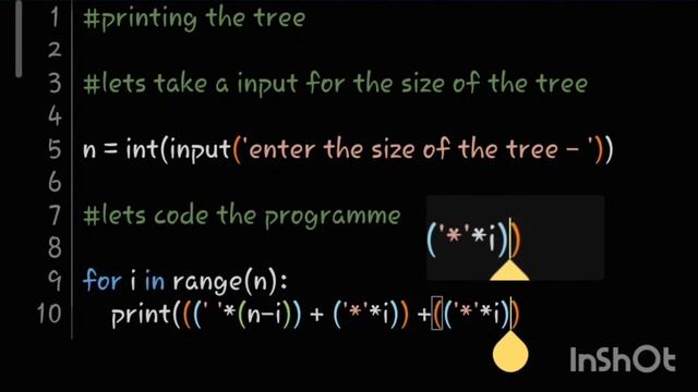 printing star tree in python | mobile coding | @fixmath.a4349 смотреть онлайн
