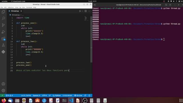 Python Multithreading : Exécution Concurrente de Processus avec Threading смотреть онлайн