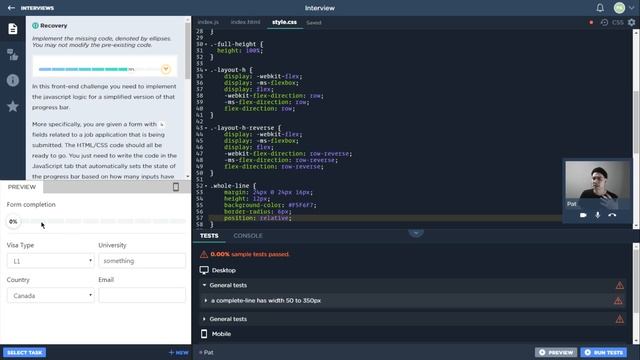 JavaScript User Interface Tasks | Measuring Dev Skills With CodeSignal | Episode #14 смотреть онлайн