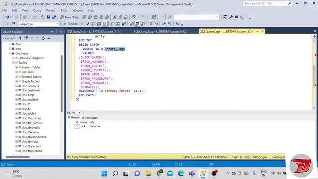 SQL Tutorial 37 | Exception Handling in Sql | Tamil смотреть онлайн