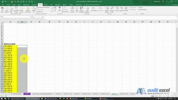 Excel date format dd.mm.yyyy not working